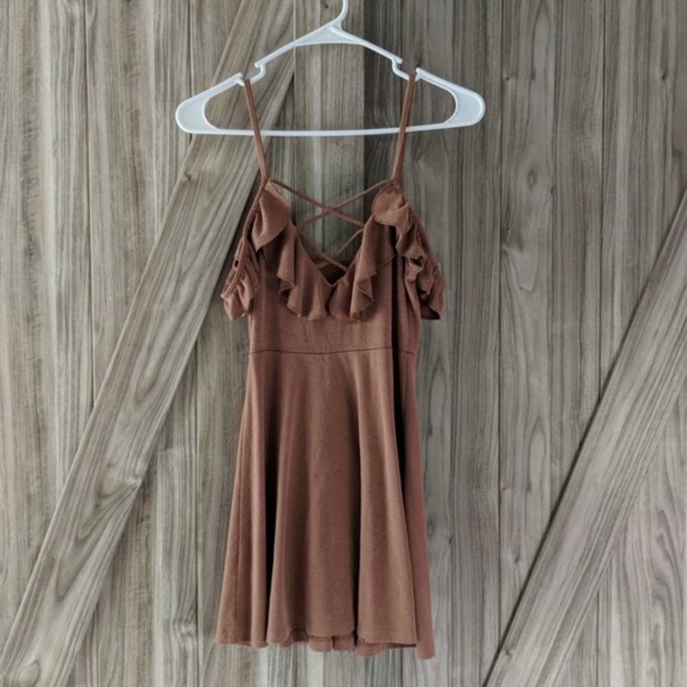 Full Tilt Women's Off the Shoulder Mini Dress Size Small - Picture 7 of 9